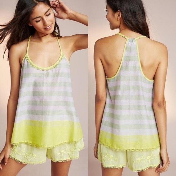 Anthropologie Tops - Anthro Parker Swing Tank Carla Weeks Ombré Contrast